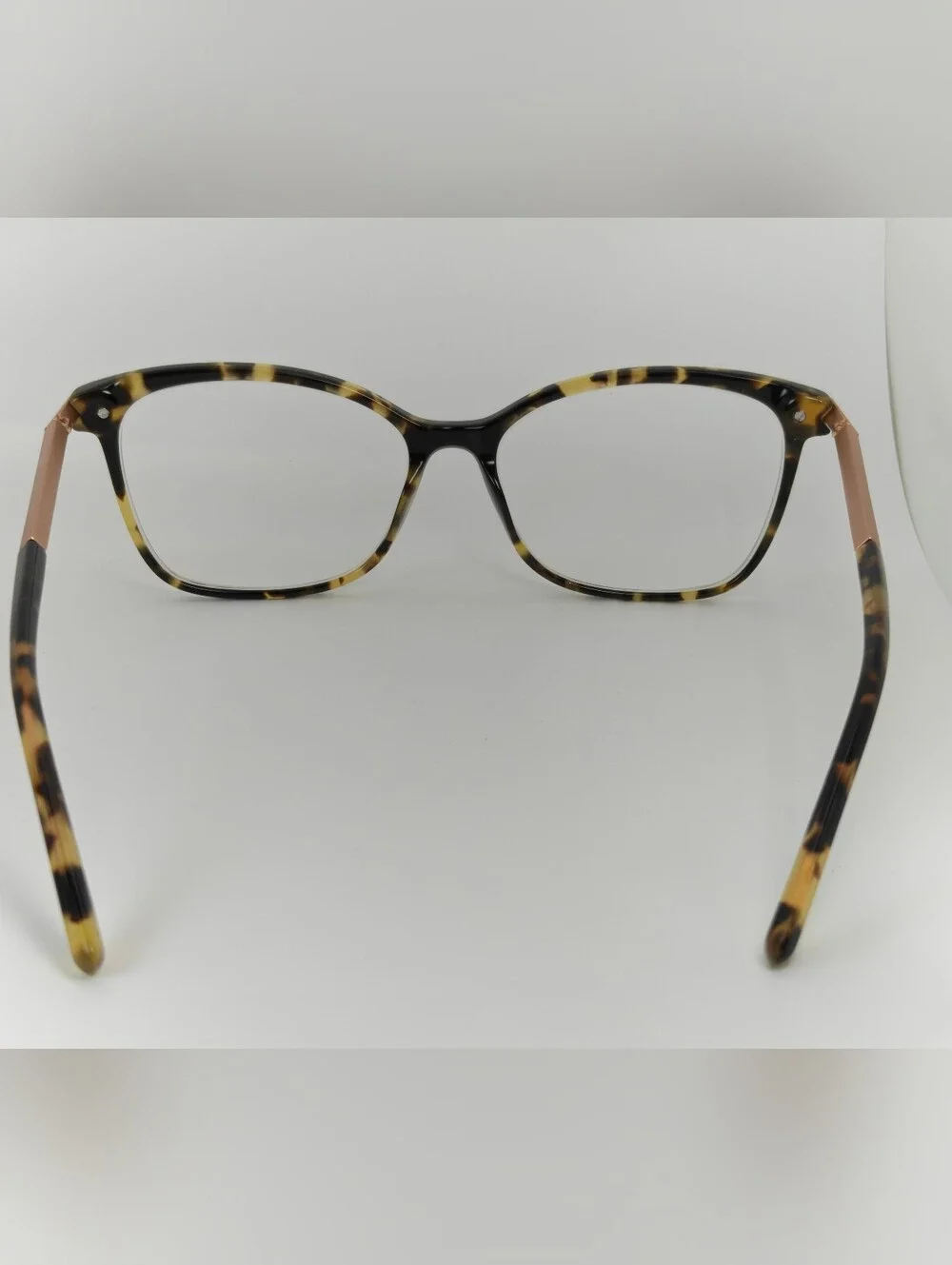 Ashley. Tortoiseshell Rose Gold Metal. Classic Tortoise